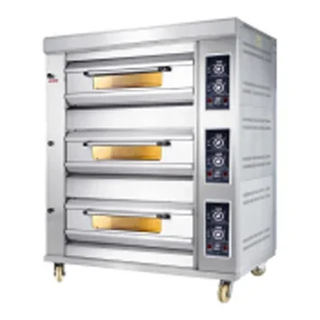 Kitchen Baking Equipment - เตาอบเชิงพาณิชย์แบบติดตั้งในตัว อุปกรณ์เครื่องจักรเบเกอรี่ เตาอบขนมปัง เค้ก เตาอบแบบเด็คสำหรับขาย