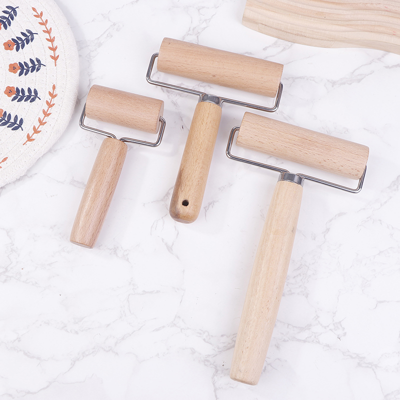 Kitchen Baking Equipment - ไม้คลึงแป้งรูปตัว T ขนาดเล็ก 1 ชิ้น ไม้คลึงแป้งแบบใช้มือ