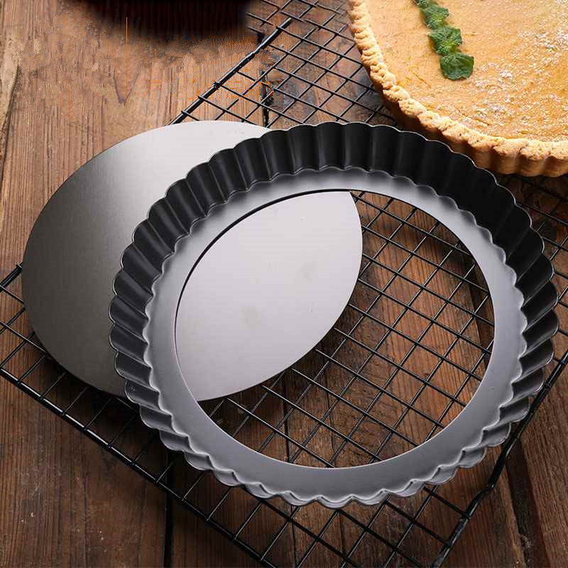 Tart Pan Loose - 9 นิ้ว Non-Stick Tart Quiche Flan
