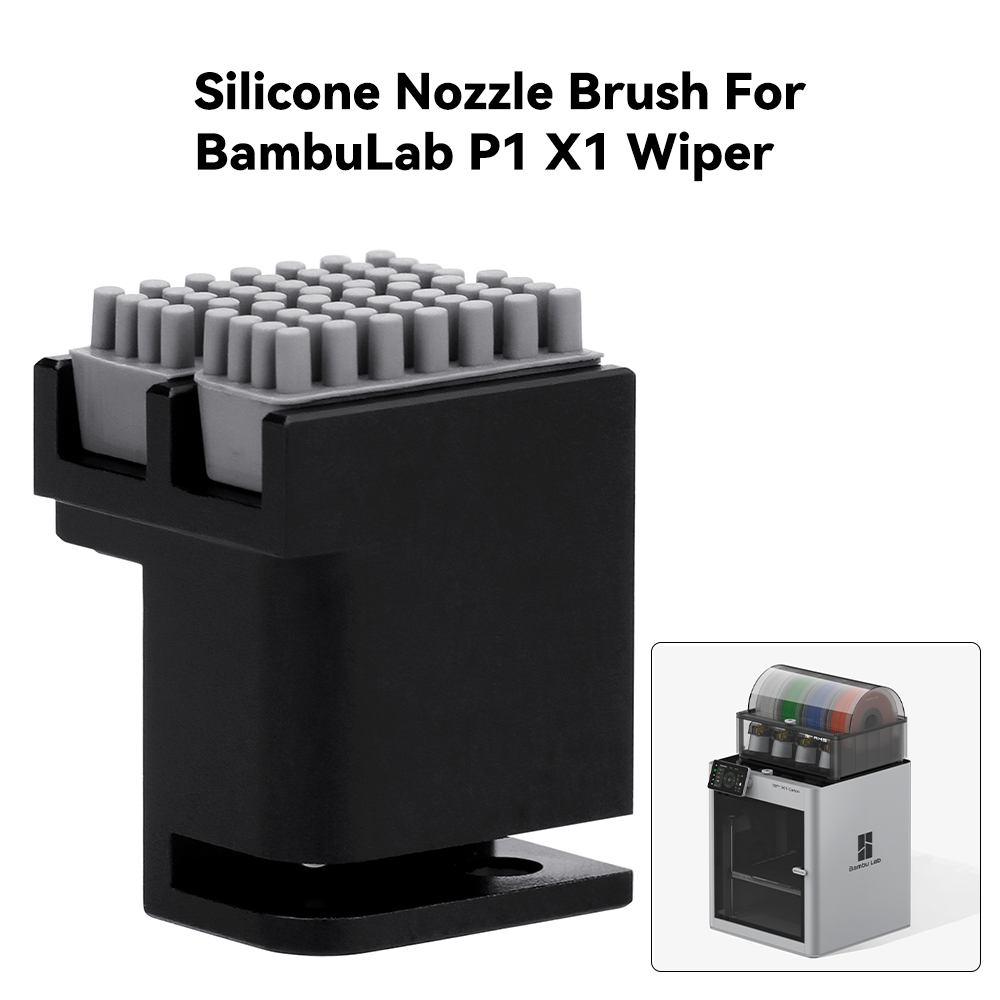 Pastry Brush Silicone - แปรงทำความสะอาดหัวฉีดซิลิโคน Toaiot สำหรับเครื่องพิมพ์สามมิติ Bambu-Lab P1P/P1S/X1/X1C/X1E, ชุดทำความสะอาดหัวฉีดพร้อมแปรงซิลิโคน