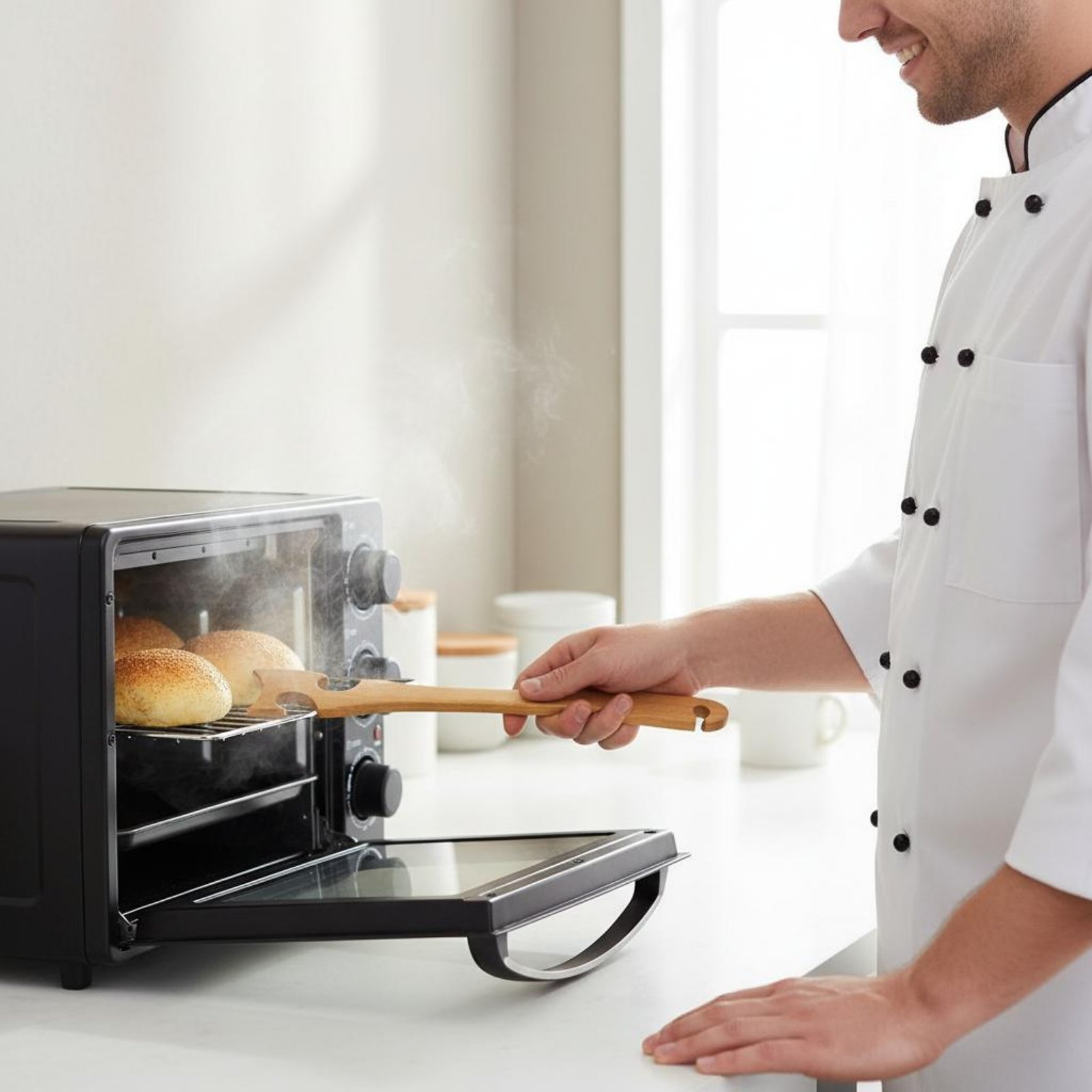 Kitchen Baking Utensils - เครื่องมือดึงและผลักตะแกรงอบขนม อุปกรณ์ป้องกันการลวก อุปกรณ์ทำขนม อุปกรณ์ครัว ด้ามจับยาว สำหรับทำอาหารที่บ้าน