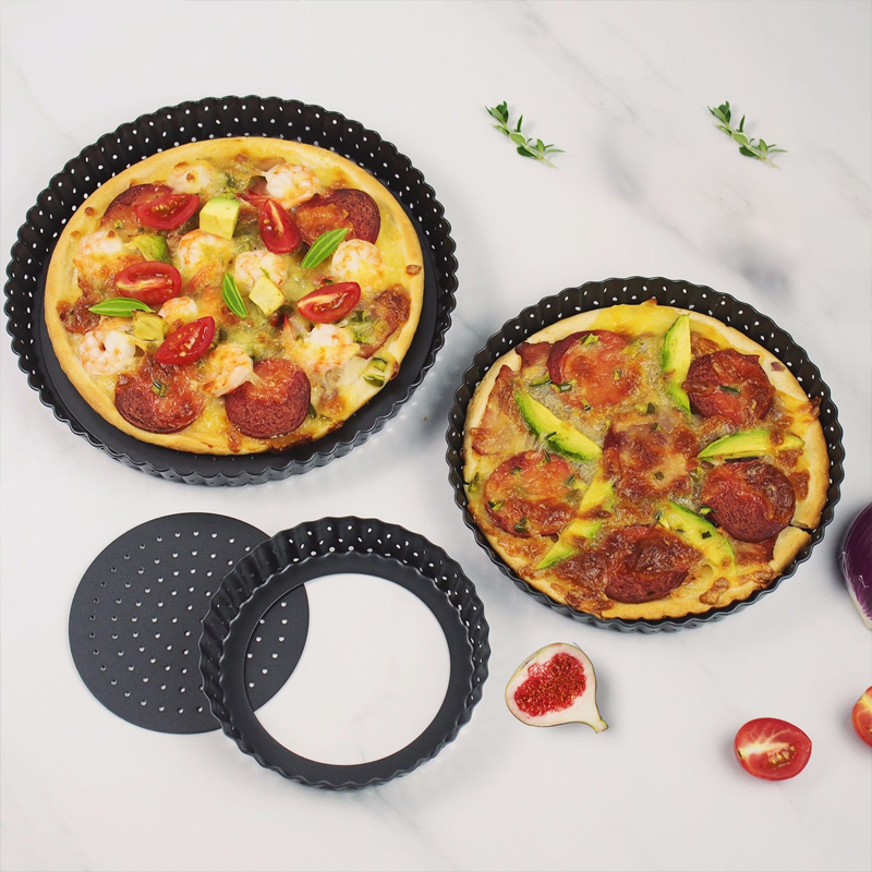 Tart Pan Loose - พิมพ์อบขนมแบบถอดก้นได้ ขนาด 5/8/9 นิ้ว สำหรับทำทาร์ต คีช