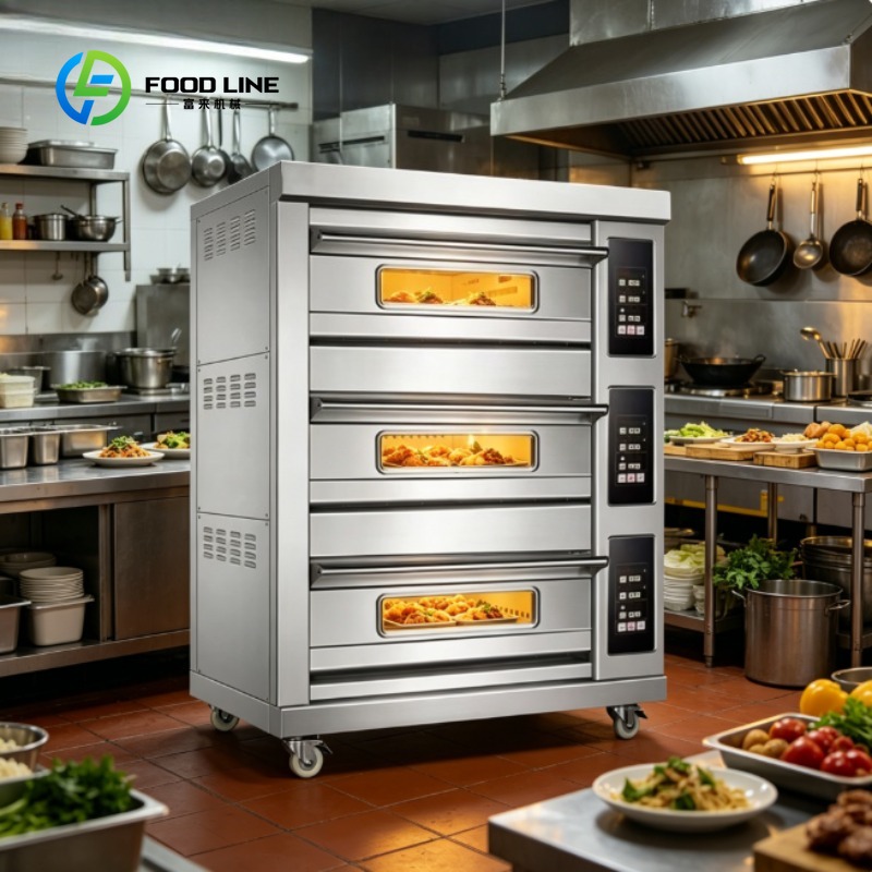 Kitchen Baking Equipment - เตาอบเชิงพาณิชย์ สเตนเลสสตีล สำหรับอบขนมปัง พิซซ่า เค้ก ร้านอาหาร