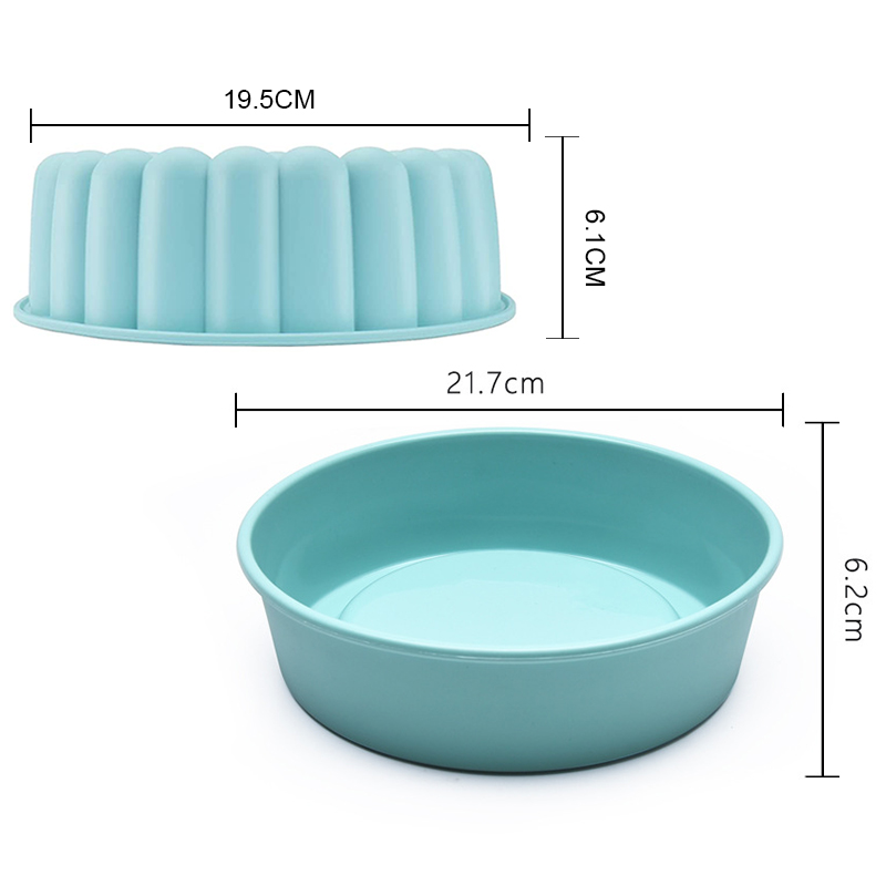 Kitchen Baking Pan Storage - ถาดอบซิลิโคน ที่จัดระเบียบถาดอบ ถาดฟลานทรงกลม ชั้นวางเก็บของ ถาดอบสตรอเบอร์รี่ชอร์ตเค้ก ซิลิโคนสำหรับครัว
