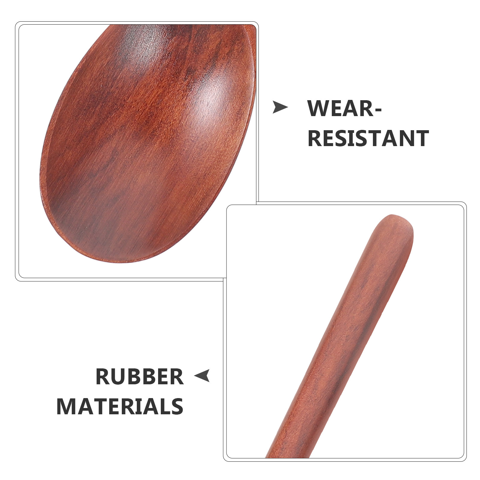 ช้อนคนอาหารไม้ 2 ชิ้น ด้ามยาว  - Kitchen Baking Utensils บทวิจารณ์และราคา