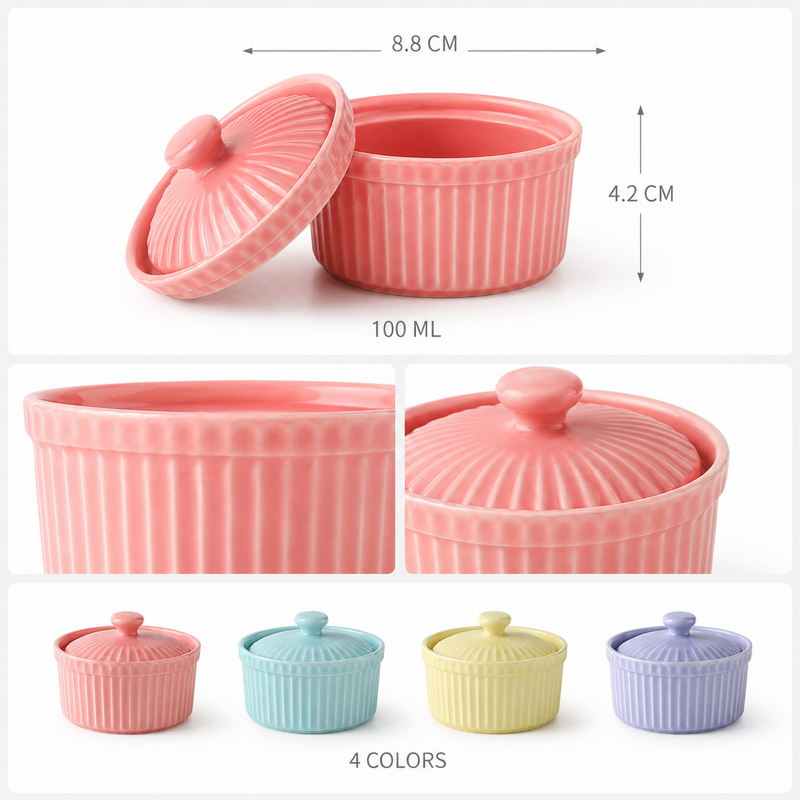 ชุดถ้วยเซรามิกพร้อมฝาปิด ใช้กั - Kitchen Baking Tray Set บทวิจารณ์และราคา