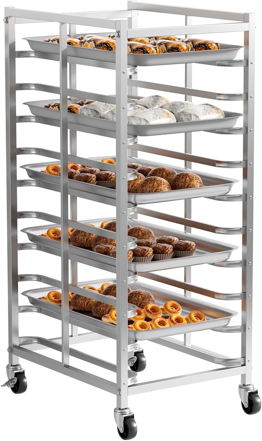 ชั้นวางอบขนมสแตนเลสเชิงพาณิชย์ - Kitchen Baking Cart บทวิจารณ์และราคา