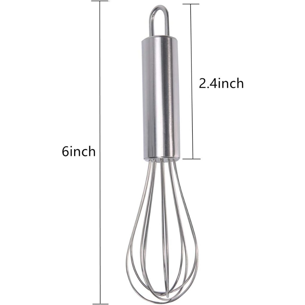 ที่ตีไข่สแตนเลสขนาดเล็ก 6 นิ้ว - Mini Kitchen Baking บทวิจารณ์และราคา
