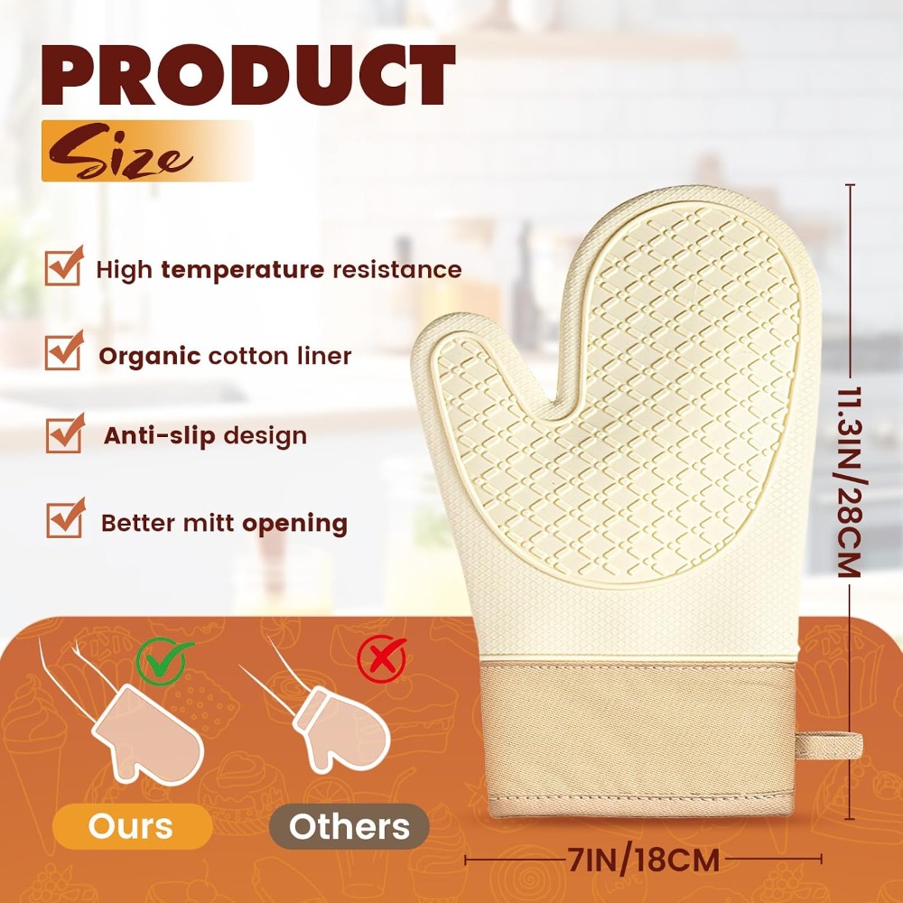 ชุดถุงมือซิลิโคนกันความร้อนสำห - Kitchen Baking Tray Set บทวิจารณ์และราคา