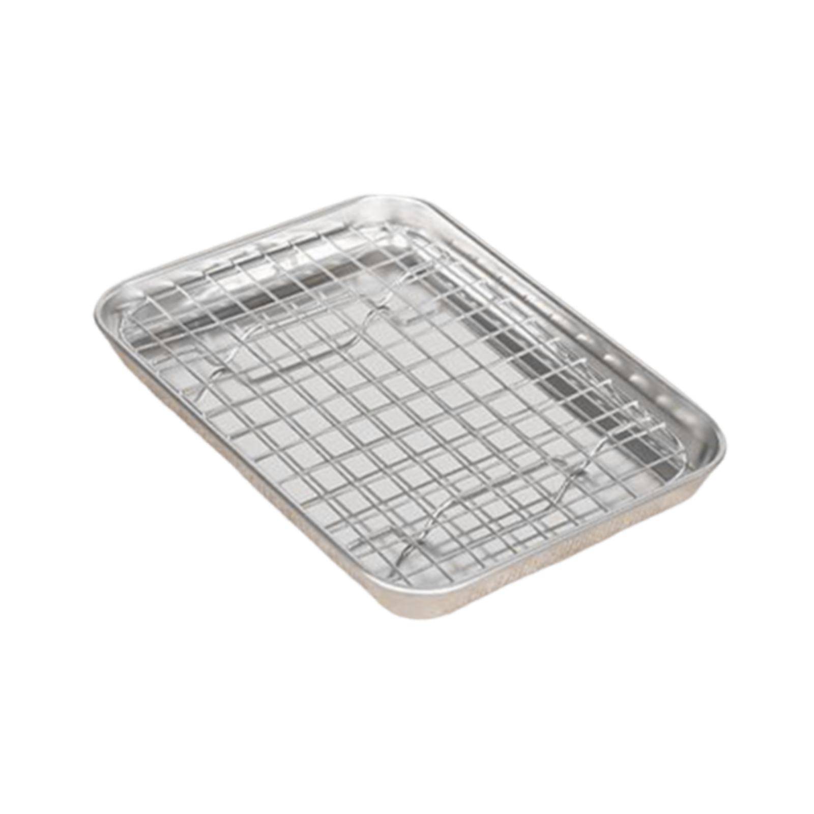 ถาดอบสแตนเลสพร้อมตะแกรง ชุดอุป - Kitchen Baking Pan Storage บทวิจารณ์และราคา