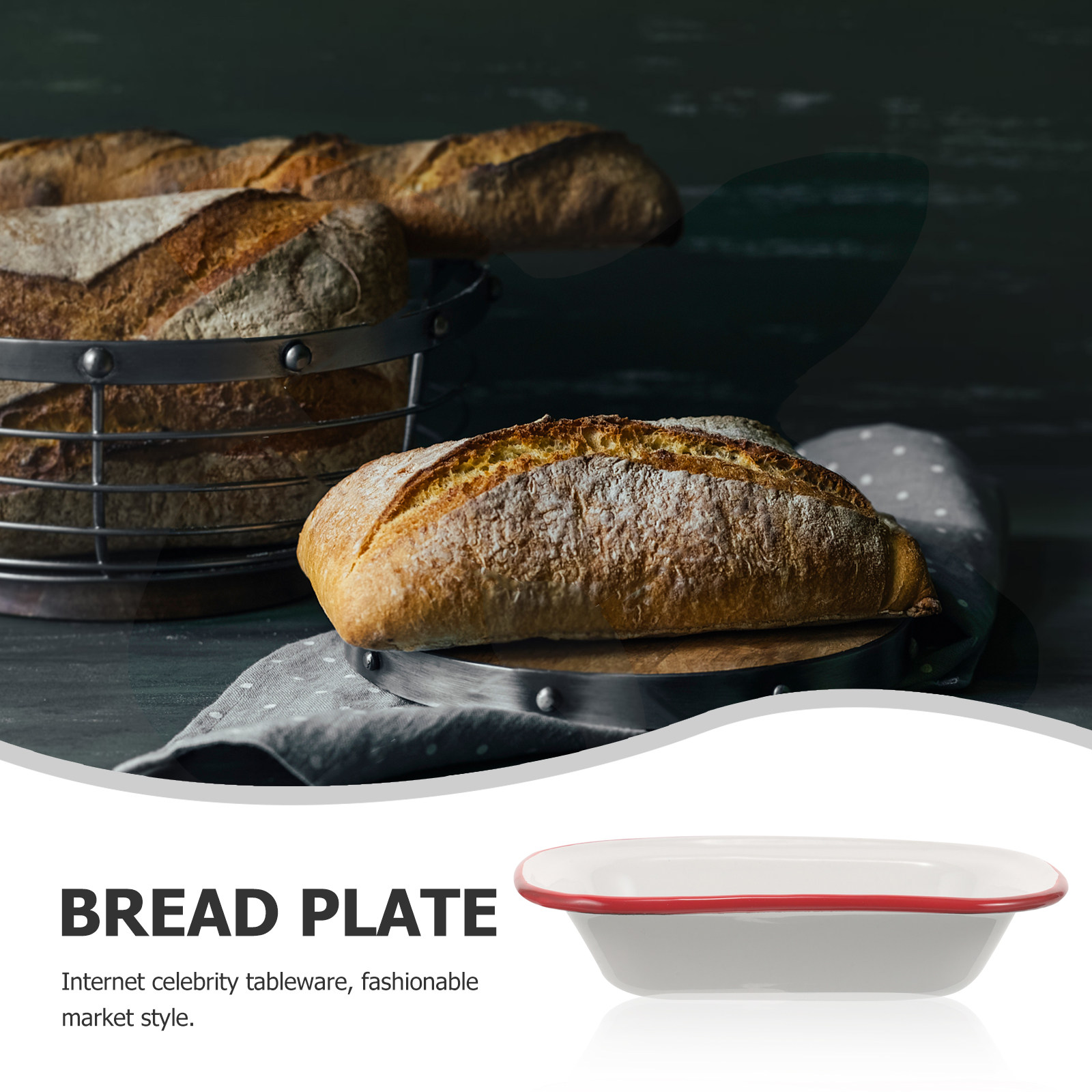 ถาดอบเคลือบอีนาเมลทรงสี่เหลี่ย - Kitchen Baking Pan Storage บทวิจารณ์และราคา