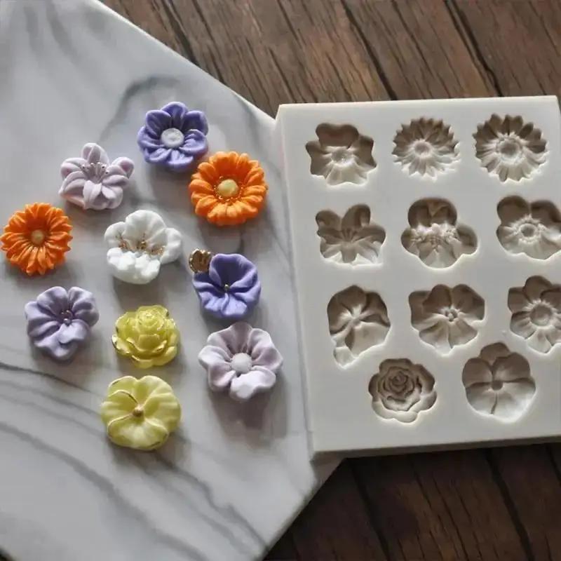 MINI ดอกไม้ขนาดเล็กซิลิโคนแม่พ - Mini Kitchen Baking บทวิจารณ์และราคา