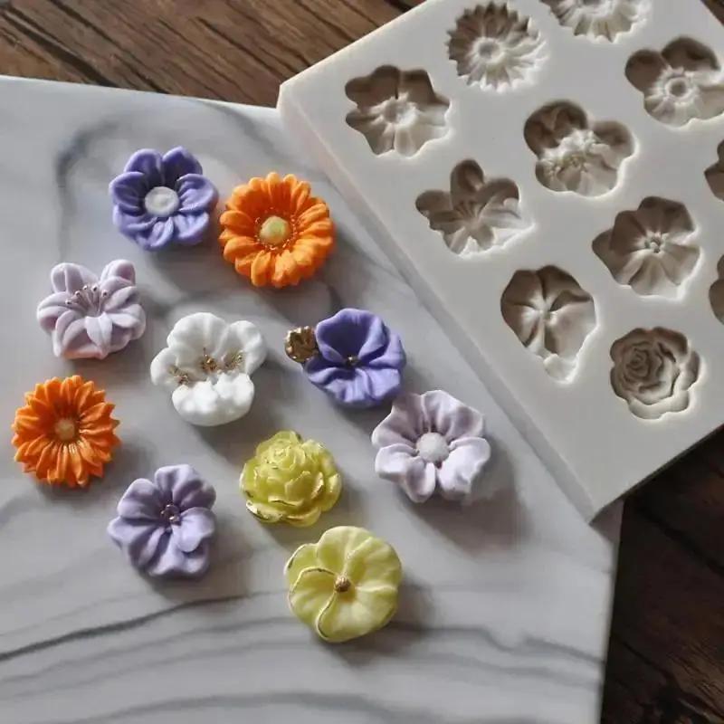 MINI ดอกไม้ขนาดเล็กซิลิโคนแม่พ - Mini Kitchen Baking บทวิจารณ์และราคา