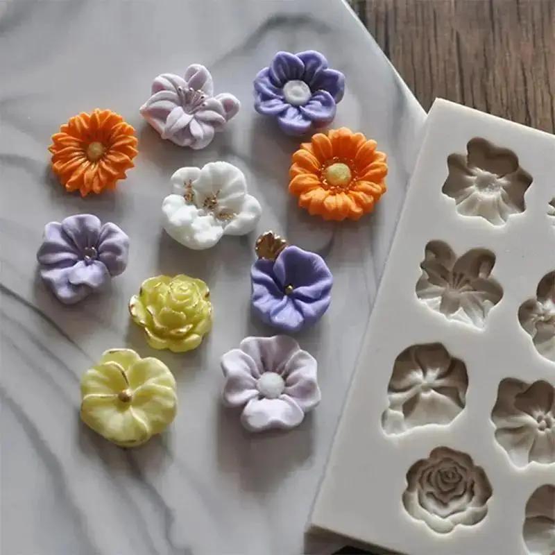 MINI ดอกไม้ขนาดเล็กซิลิโคนแม่พ - Mini Kitchen Baking บทวิจารณ์และราคา