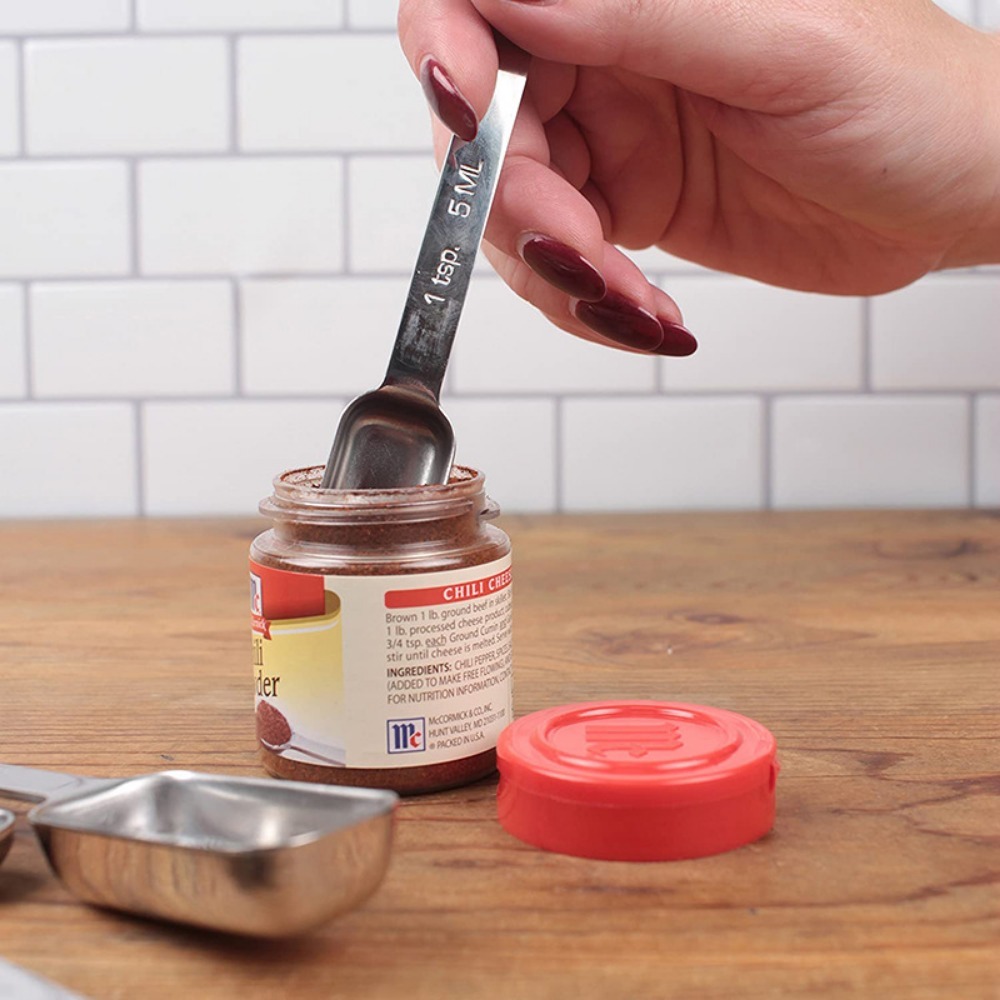 ช้อนตวงสแตนเลสสตีล6ชิ้นพร้อมสเ - Kitchen Baking Utensils บทวิจารณ์และราคา