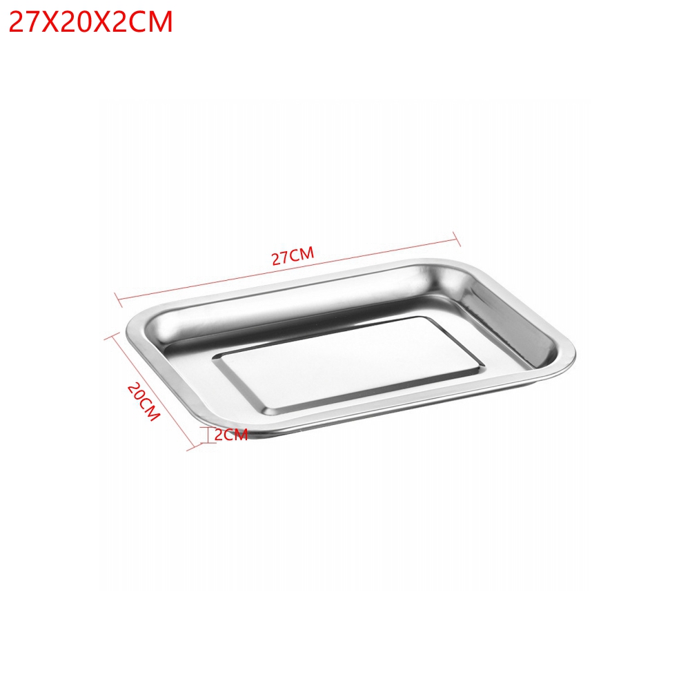 ถาดอาหารสแตนเลส 1 ชิ้น รูปทรงส - Kitchen Baking Pan Storage บทวิจารณ์และราคา