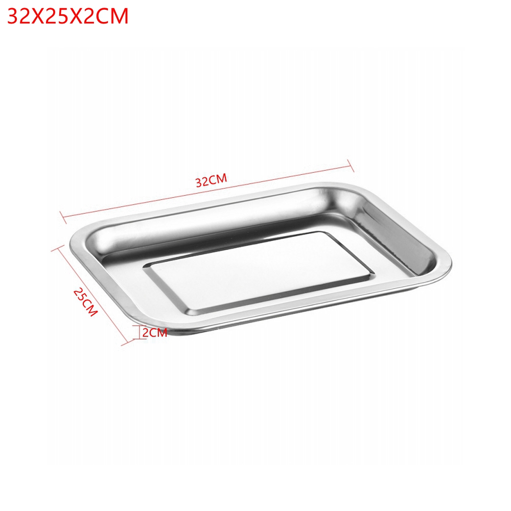 ถาดอาหารสแตนเลส 1 ชิ้น รูปทรงส - Kitchen Baking Pan Storage บทวิจารณ์และราคา