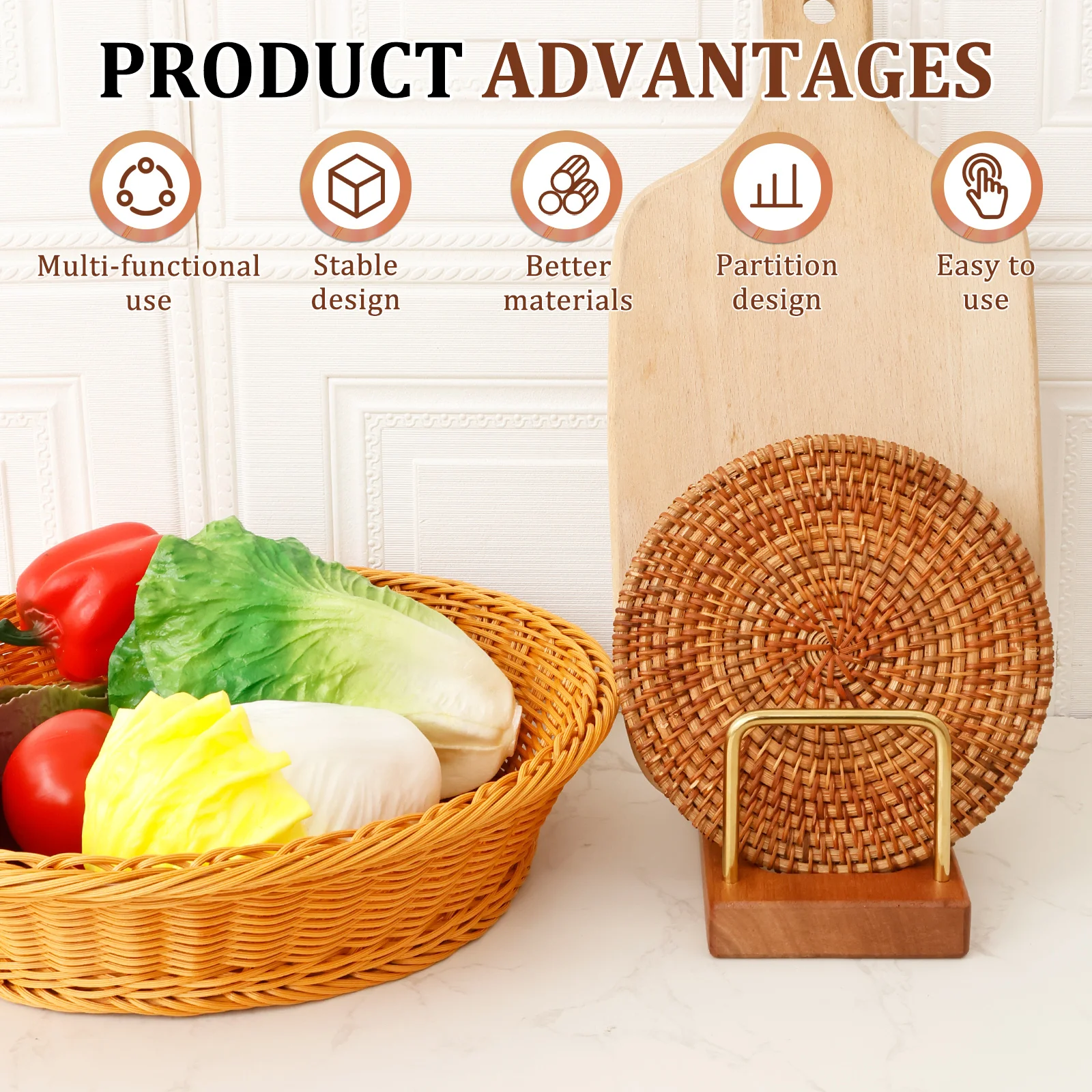ที่วางฝาหม้อ ที่วางเขียง ฐานไม - Kitchen Baking Pan Storage บทวิจารณ์และราคา