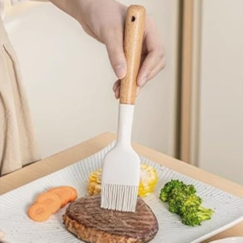 แปรงทาเนยซิลิโคนด้ามไม้ 2 ชิ้น - Pastry Brush Silicone บทวิจารณ์และราคา