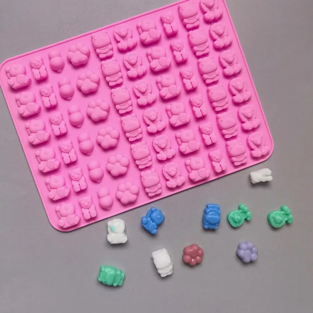 5Pcs Candyแม่พิมพ์ซิลิโคน 2 Dr - Kitchen Baking Tray Set บทวิจารณ์และราคา