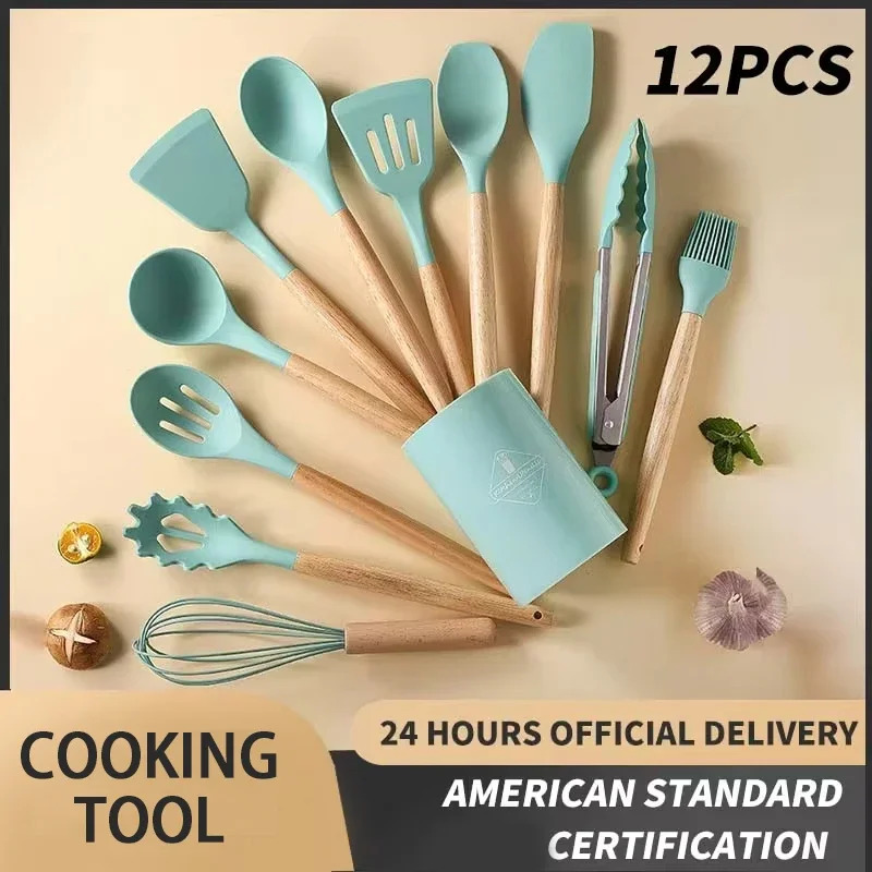 ชุดอุปกรณ์ครัวซิลิโคน 12 ชิ้น  - Kitchen Baking Pan Storage บทวิจารณ์และราคา